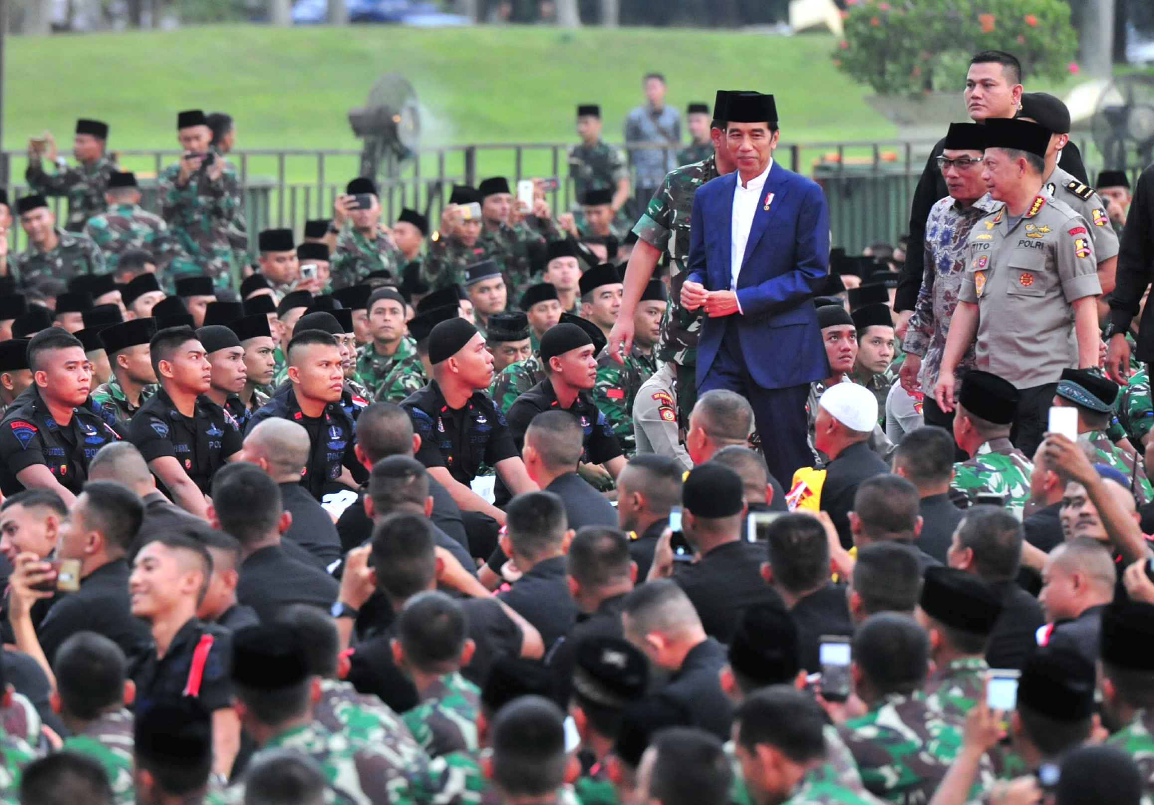 Presiden Jokowi: Rakyat Senang Lihat TNI dan Polri Solid dan Sangat Bersatu