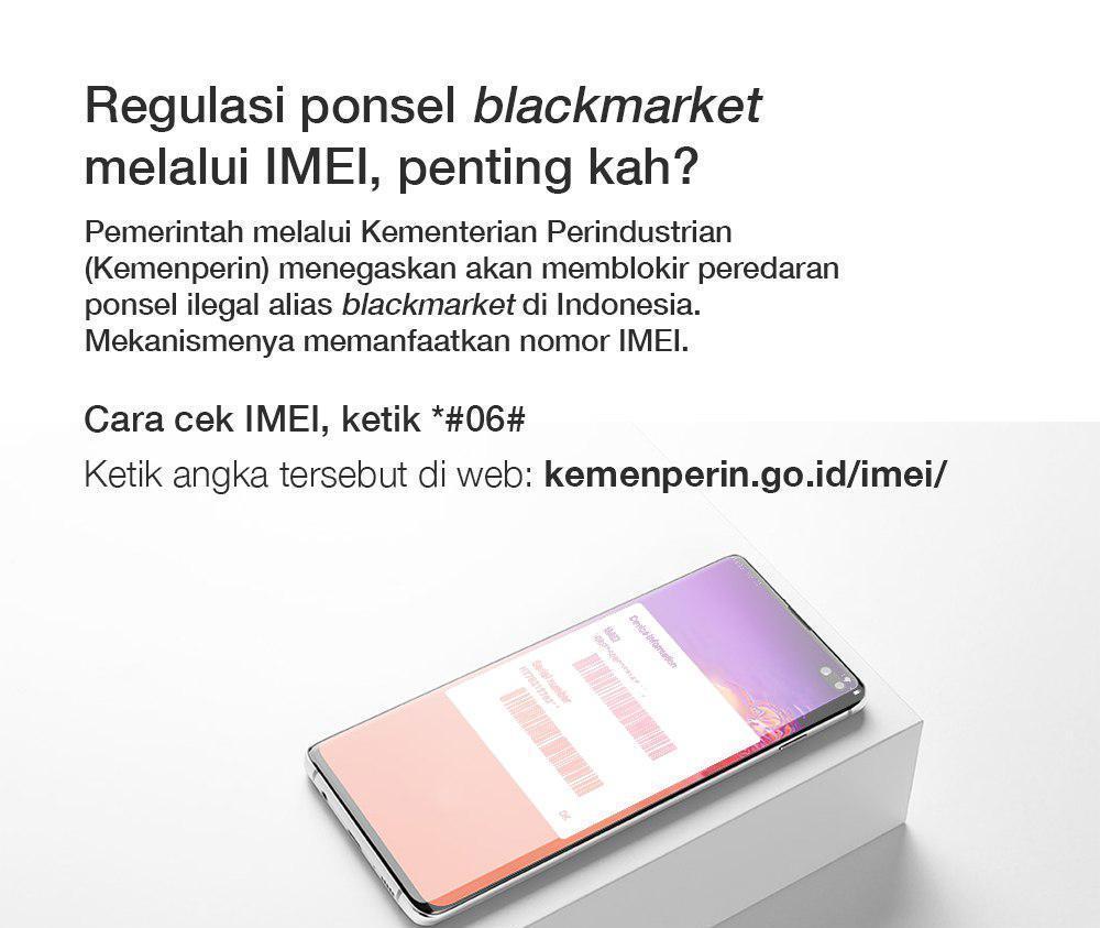 Pengendalian Ponsel Black Market Lewat IMEI Efektif Februari 2020