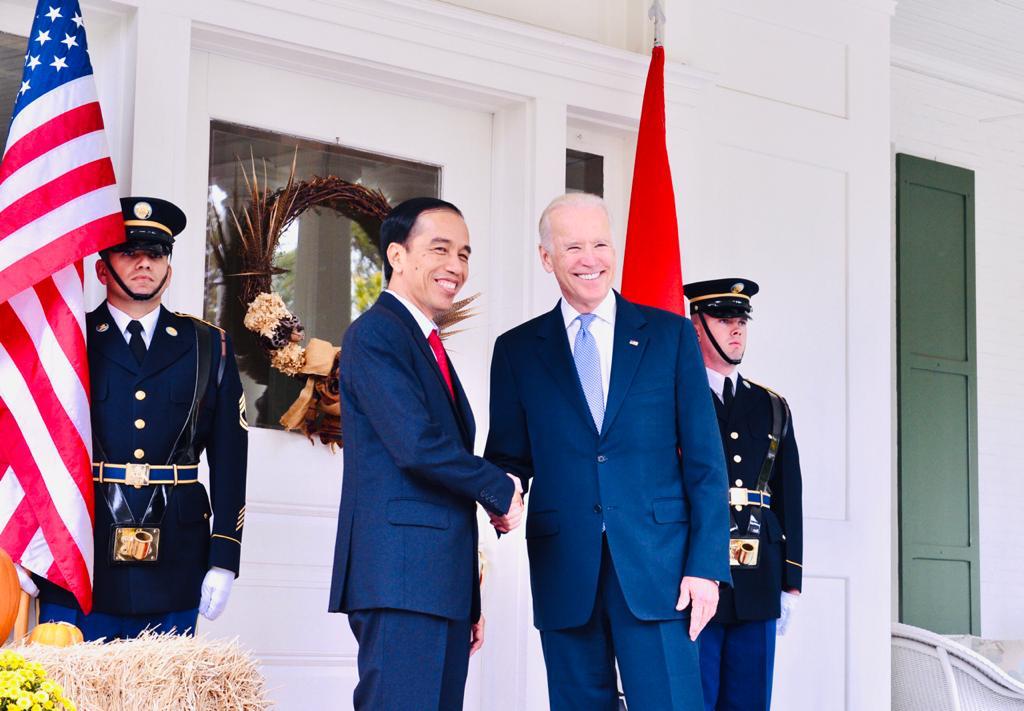 Presiden Jokowi Sampaikan Selamat Kepada Joe Biden & Kamala Harris