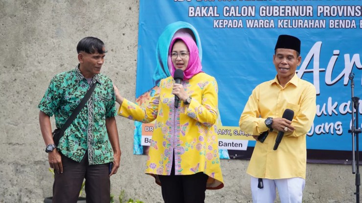 Calon Gubernur Banten Airin Rachmi Diany di Kecamatan Pamulang, Kota Tangsel